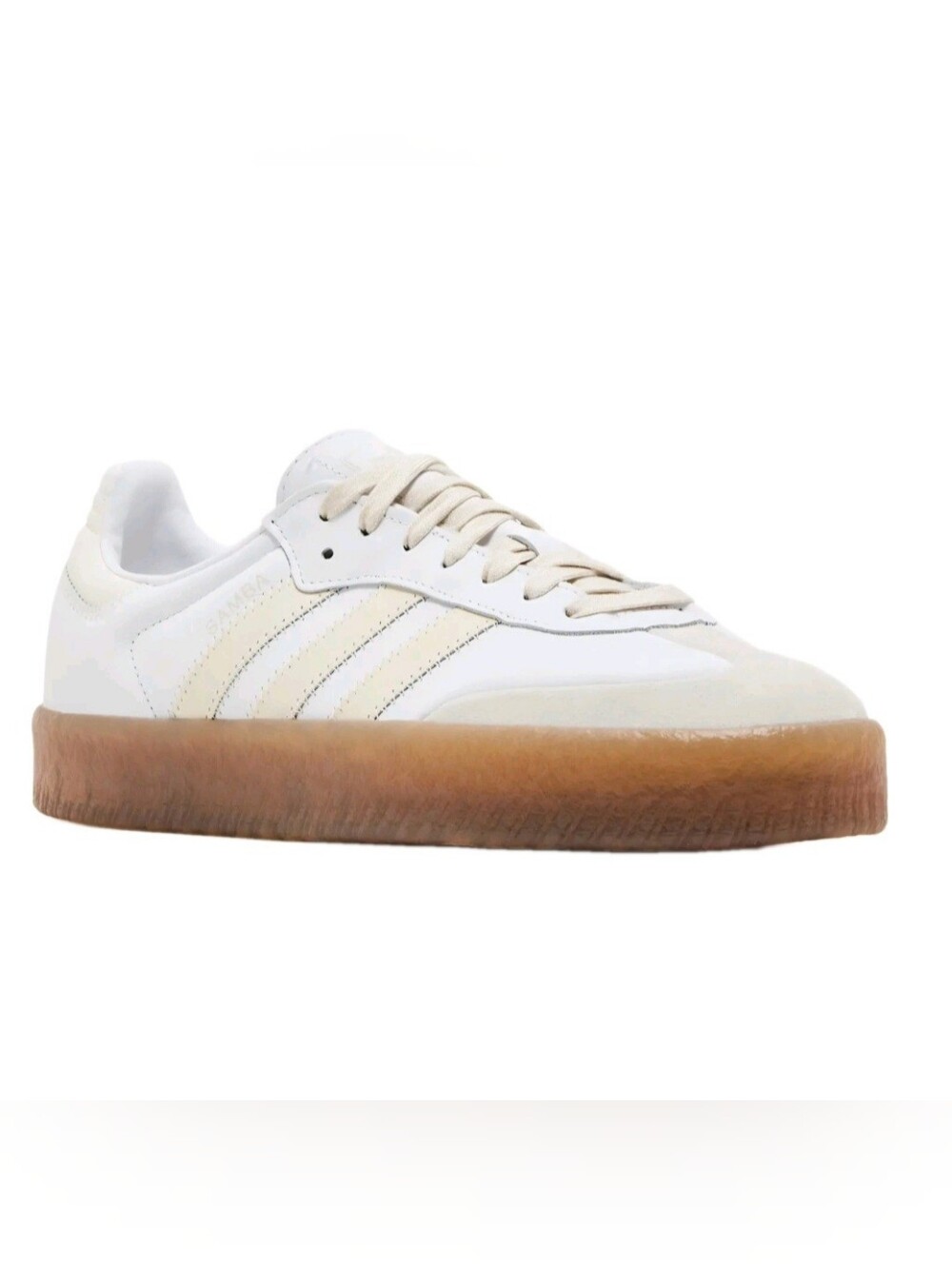 Adidas Sambae 'Wonder White Gum' Sneakers US Women's Size 9.5 / US Mens Size 8.5 - Picture 3 of 9